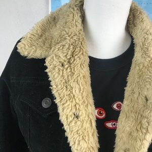 faux fur coat gap size large warm winter spring